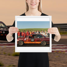 Load image into Gallery viewer, 25hr Team Black Swan Search Framed photo paper poster